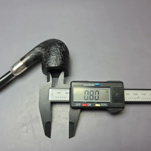 MBSD Briars Timeless Traditions 2 Sandblasted Bent Billiard w/ Silver Handmade Briar Pipe, New - Image 10