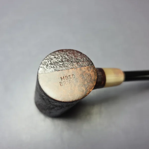 MBSD Briars "Re-Don" Sandblasted Poker w/ Horn, Briar Pipe, New - Image 10
