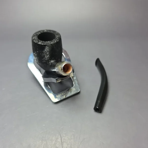 MBSD Briars Timeless Traditions 2 Sandblasted Bent Billiard w/ Silver Handmade Briar Pipe, New - Image 10