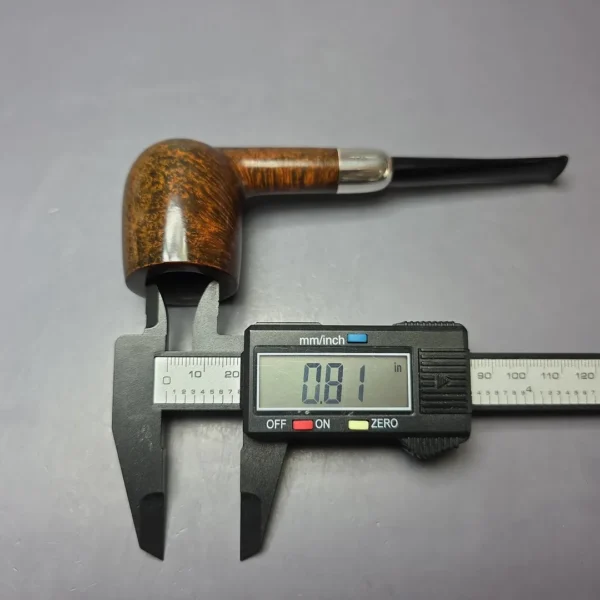 MBSD Briars Timeless Traditions 1 Smooth Billiard w/ Silver Handmade Briar Pipe, New - Image 10