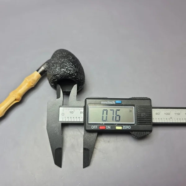 MBSD Briars Modern Masters 1 Sandblasted Peewit w/ Bamboo Briar Pipe, New - Image 10