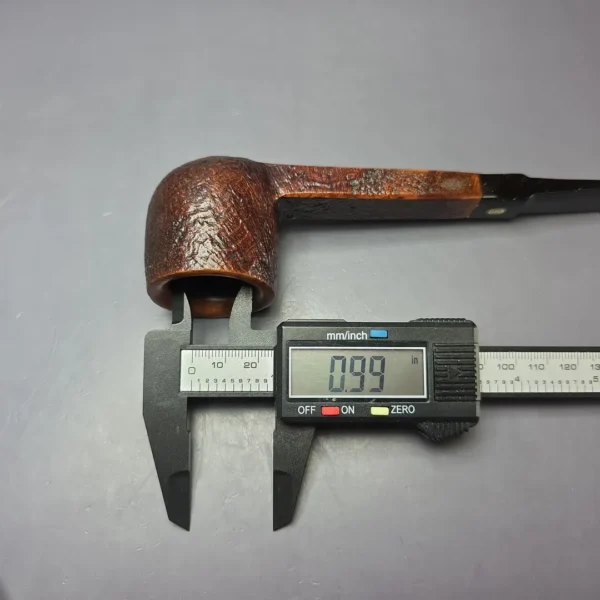 GBD Pre-1980s Prehistoric Collector 9640 Sandblasted Paneled Lumberman Pot Estate Briar Pipe, English Estates - Image 10