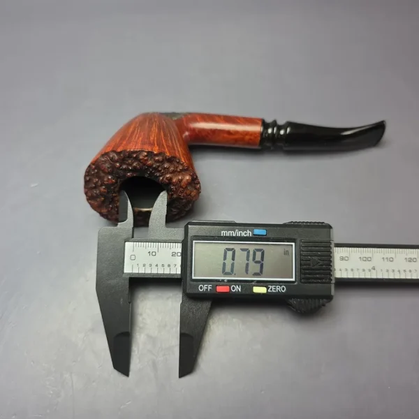 WO Larsen Partially Rusticated Dublin Estate Briar Pipe, Danish Estates - Image 11