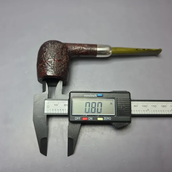 MBSD Briars Timeless Traditions 1 Sandblasted Billiard w/ Silver Handmade Briar Pipe, New - Image 11