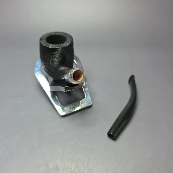 MBSD Briars Timeless Traditions 2 Sandblasted Bent Billiard w/ Silver Handmade Briar Pipe, New - Image 11