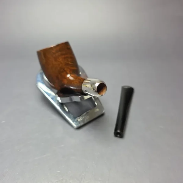 MBSD Briars Timeless Traditions 1 Smooth Billiard w/ Silver Handmade Briar Pipe, New - Image 11