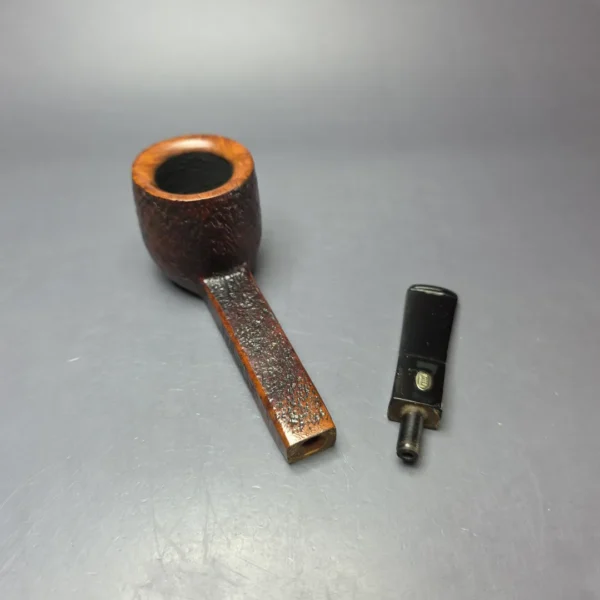 GBD Pre-1980s Prehistoric Collector 9640 Sandblasted Paneled Lumberman Pot Estate Briar Pipe, English Estates - Image 11