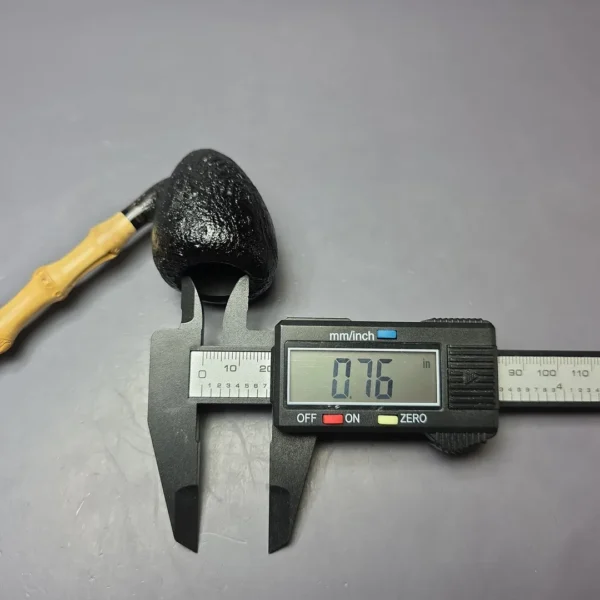 MBSD Briars Modern Masters 1 Sandblasted Peewit w/ Bamboo Briar Pipe, New - Image 11