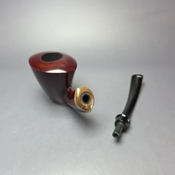 Michael Parks VI Smooth Asymmetric Poker w/ Mammoth Estate Briar Pipe, Unsmoked - Image 11