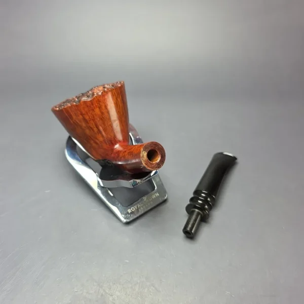 WO Larsen Partially Rusticated Dublin Estate Briar Pipe, Danish Estates - Image 12