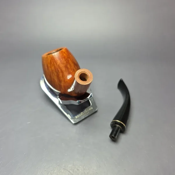 Mastro de Paja 3C Smooth Brandy w/ Brass Estate Briar Pipe, Italian Estates - Image 12
