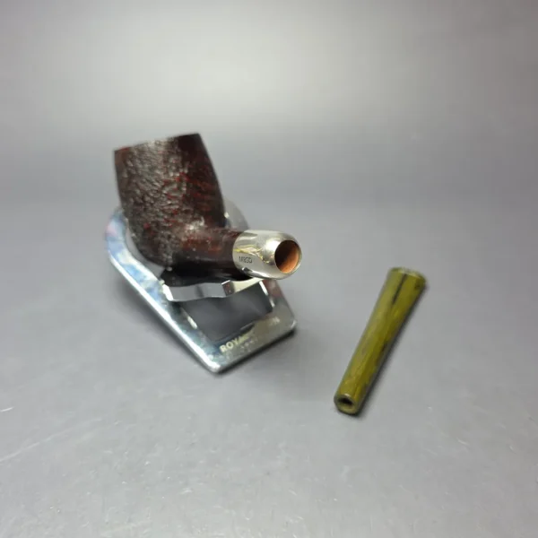 MBSD Briars Timeless Traditions 1 Sandblasted Billiard w/ Silver Handmade Briar Pipe, New - Image 12