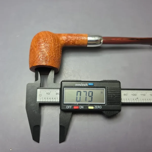 MBSD Briars Timeless Traditions 1 Sandblasted Billiard w/ Silver & Extra Stem Handmade Briar Pipe, New - Image 13