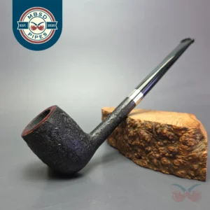 Bruno Nuttens Bing B1 Partially Sandblasted Billiard w/ Aluminum Briar Pipe, New