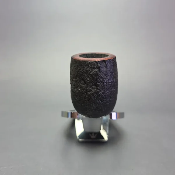 Bruno Nuttens Bing B1 Partially Sandblasted Billiard w/ Aluminum Briar Pipe, New - Image 3