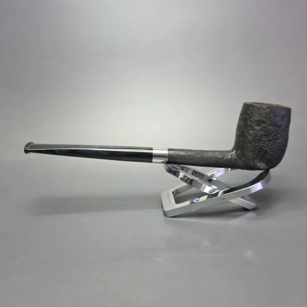 Bruno Nuttens Bing B1 Partially Sandblasted Billiard w/ Aluminum Briar Pipe, New - Image 4