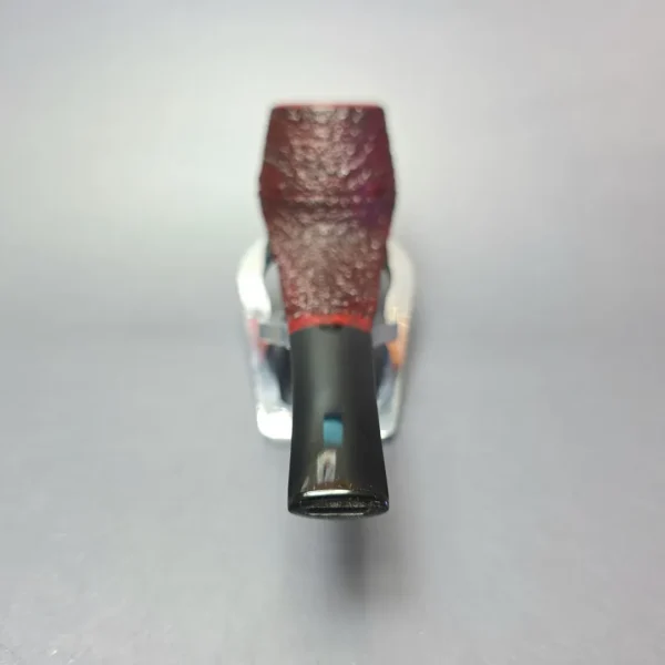 Walt Cannoy Cardinal House Munn Partially Rusticated "Razor Shank" Rhodesian Handmade Briar Pipe, New - Image 5
