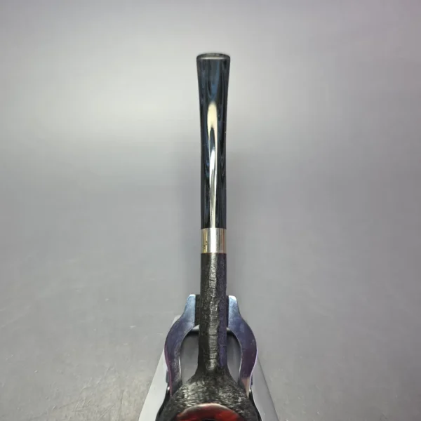 Bruno Nuttens Bing B1 Partially Sandblasted Billiard w/ Aluminum Briar Pipe, New - Image 6