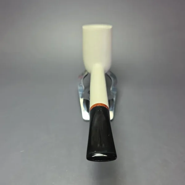 MBSD Meerschaum Deluxe XXL Translucent Liverpool Block Meerschaum Pipe, Briar-Mortise, New - Image 7