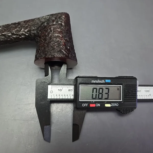 James Upshall Bark Group 6 Partially Rusticated Skater Estate Briar Pipe, Unsmoked - Image 12