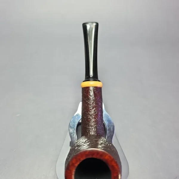 Smith House Partially Sandblasted Billiard w/ Boxwood Handmade Briar Pipe, New - Image 6