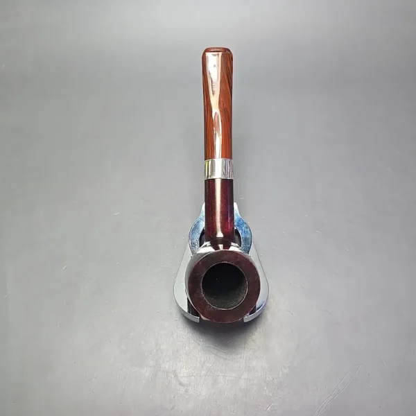 Peterson Irish Harp 106 Smooth Billiard w/ Silver Briar Pipe, New - Image 8