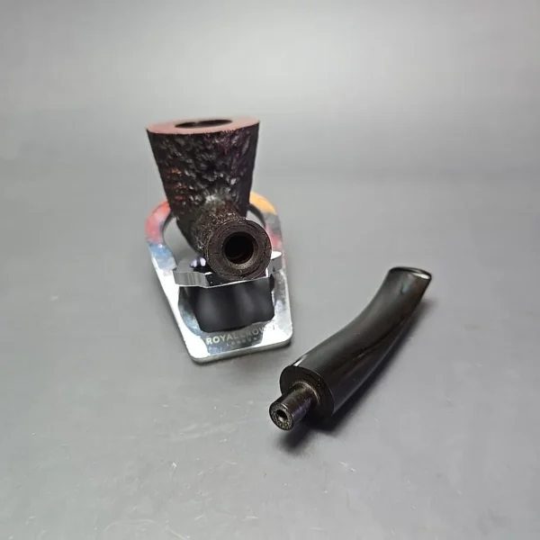 James Upshall Bark Group 6 Partially Rusticated Skater Estate Briar Pipe, Unsmoked - Image 13
