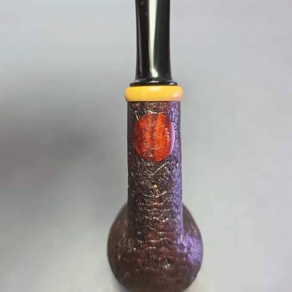 Smith House Partially Sandblasted Billiard w/ Boxwood Handmade Briar Pipe, New - Image 8