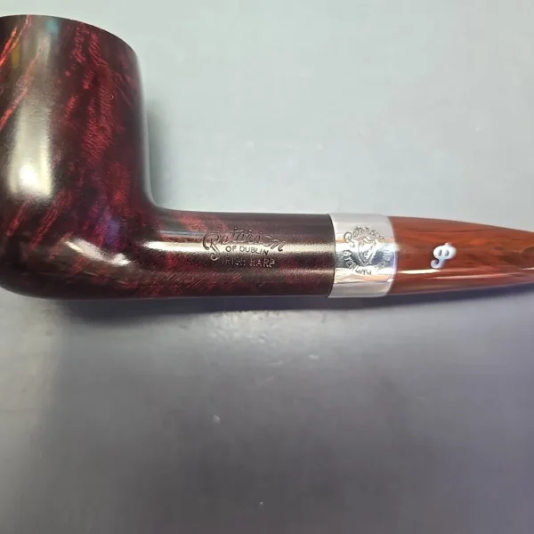 Peterson Irish Harp 106 Smooth Billiard w/ Silver Briar Pipe, New - Image 10