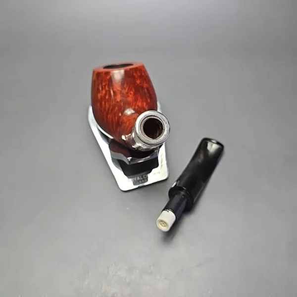 Design Berlin Potsdam 40 Smooth Brandy w/ Silver Estate Briar Pipe, Unsmoked, 9mm - Image 14