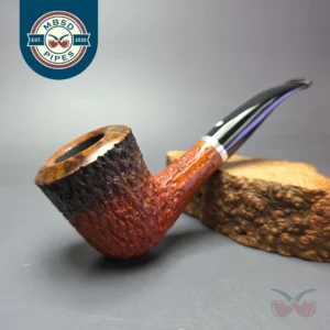 Mauro Armellini Partially Rusticated Dublin Estate Briar Pipe, Italian Estates