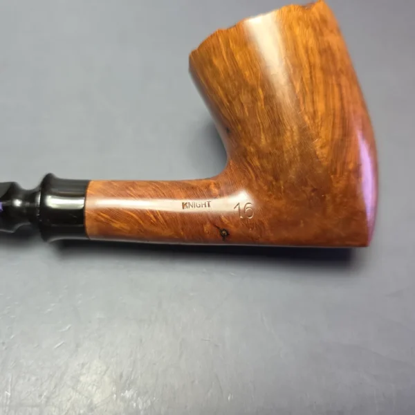 Celius Root Knight 16 Smooth Freehand Pickaxe Estate Briar Pipe, Danish Estates - Image 12