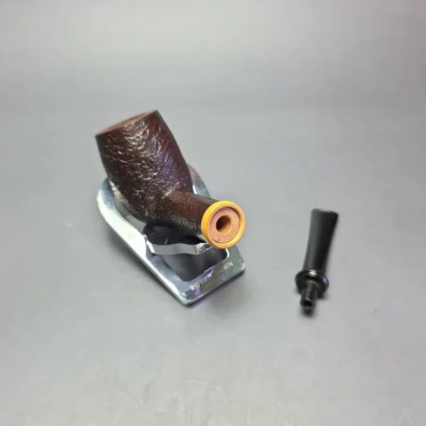 Smith House Partially Sandblasted Billiard w/ Boxwood Handmade Briar Pipe, New - Image 11