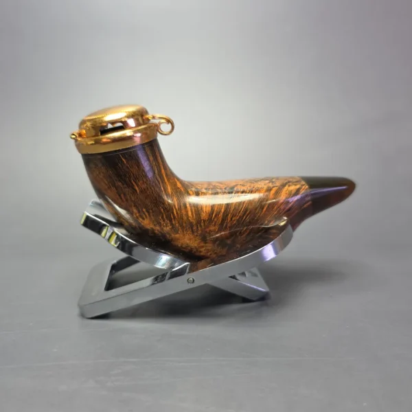Nording Handmade Duck Head w/ Wind Cap Estate Briar Pipe, Unsmoked - Image 4