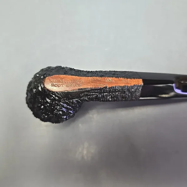 Savinelli 150th Anniversary Capri Root Briar 504 Rusticated Bulldog Briar Pipe, New - Image 10