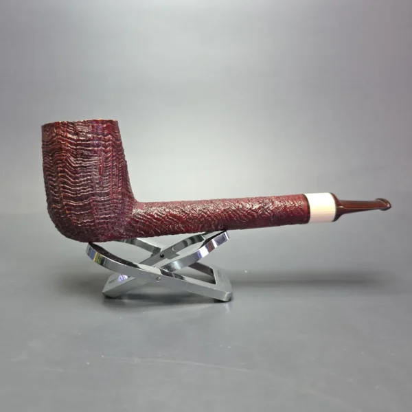 Jody Davis 2021 Friar C Sandblasted Lumberman w/ Ivorite Estate Briar Pipe, American Estates - Image 3