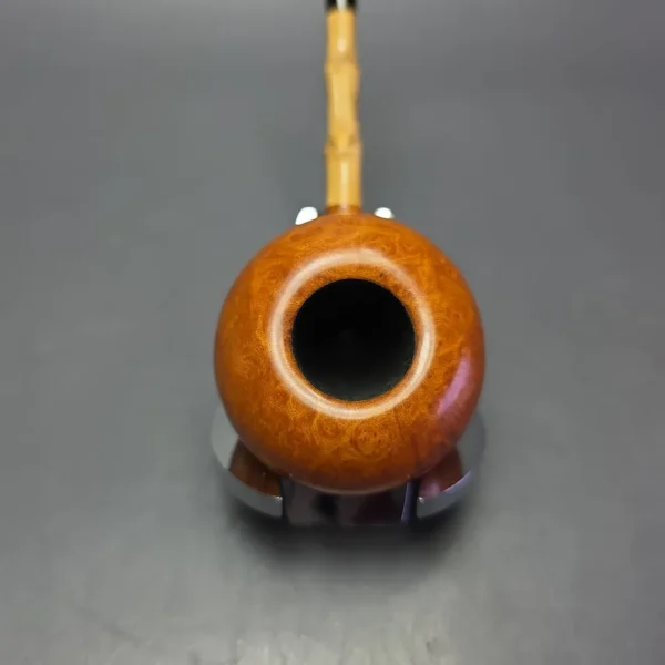 Xin Li Smooth Acorn w/ Bamboo & Boxwood Estate Briar Pipe, Unsmoked - Image 7