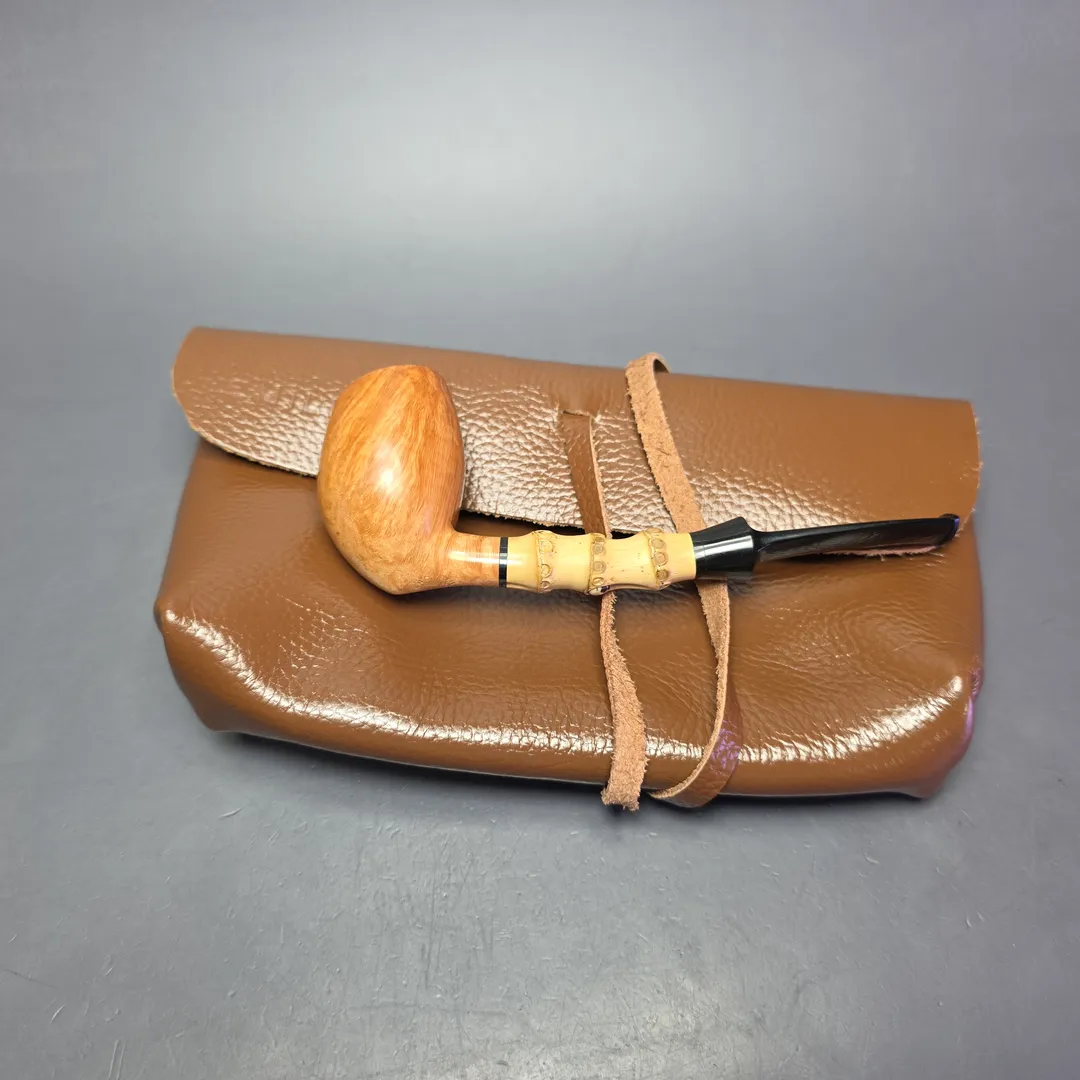 Emiliano Smooth Elf w/ Bamboo & Jupati Estate Briar Pipe, Other Estates - Image 2