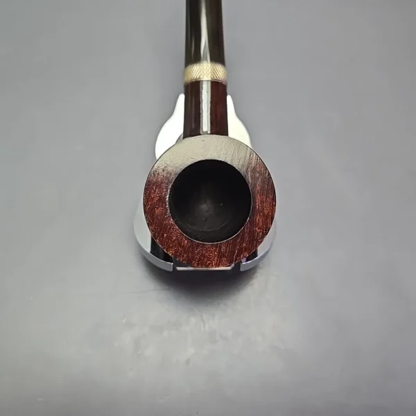 Jacobean (by Les Wood) Reo 206 Smooth Pot Estate Briar Pipe, Unsmoked - Image 6