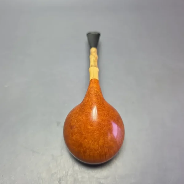 Xin Li Smooth Acorn w/ Bamboo & Boxwood Estate Briar Pipe, Unsmoked - Image 8