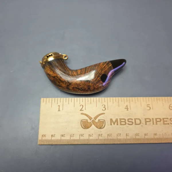 Nording Handmade Duck Head w/ Wind Cap Estate Briar Pipe, Unsmoked - Image 8
