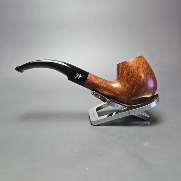 Gigi Millennium Smooth Brandy Estate Briar Pipe, Unsmoked, 9mm - Image 4