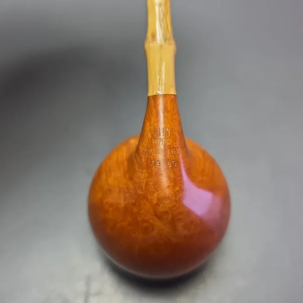 Xin Li Smooth Acorn w/ Bamboo & Boxwood Estate Briar Pipe, Unsmoked - Image 9