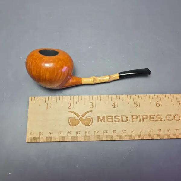Xin Li Smooth Acorn w/ Bamboo & Boxwood Estate Briar Pipe, Unsmoked - Image 10