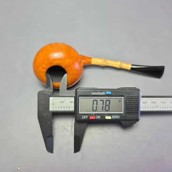 Xin Li Smooth Acorn w/ Bamboo & Boxwood Estate Briar Pipe, Unsmoked - Image 11