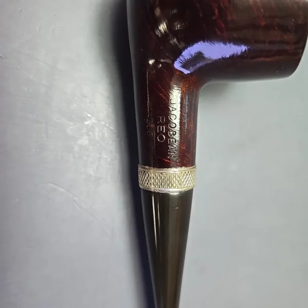 Jacobean (by Les Wood) Reo 206 Smooth Pot Estate Briar Pipe, Unsmoked - Image 10
