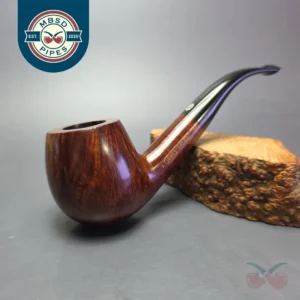 James Upshall A Grade Group 6 Smooth Bent Apple Estate Briar Pipe, Unsmoked