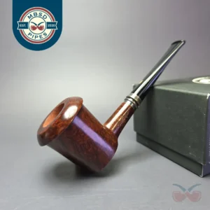 Ser Jacopo Imago L1 C Smooth Poker Sitter w/ Silver Estate Briar Pipe, Unsmoked