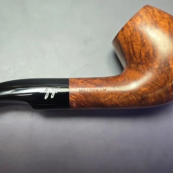 Gigi Millennium Smooth Brandy Estate Briar Pipe, Unsmoked, 9mm - Image 12