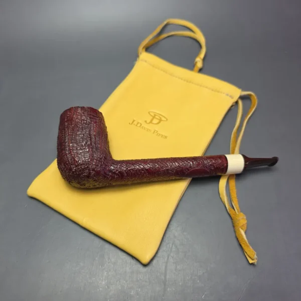 Jody Davis 2021 Friar C Sandblasted Lumberman w/ Ivorite Estate Briar Pipe, American Estates - Image 14